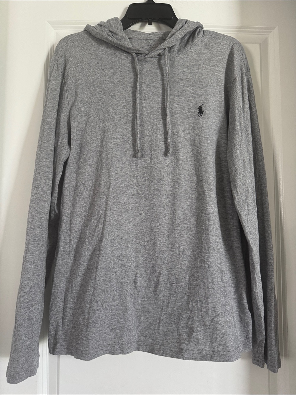 Polo by Ralph Lauren Heather Gray Hooded Long-Sleeve Shirt (1038)